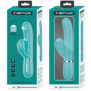 Pretty Love – Perlita vibrateur multifonction 3 en 1 point g vert aqua