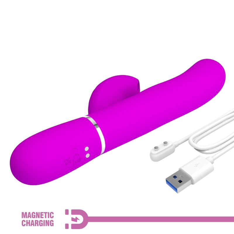 PRETTY LOVE - PERLITA VIBRADOR PUNTO G 3 IN 1 MULTIFUNCTION VIOETA