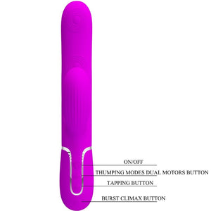 Pretty Love – Vibrateur point g multifonction 3 en 1 perlita violet