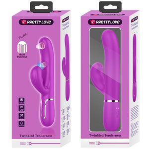 Pretty Love – Vibrateur point g multifonction 3 en 1 perlita violet
