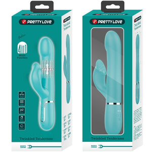 Pretty Love – Perles vibrateur lapin vert aqua