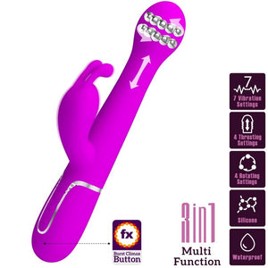 Pretty Love – Vibrateur dejon rabbit 3 en 1 multifonction violet