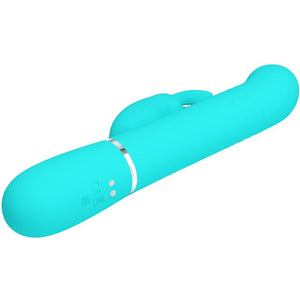Pretty Love – Vibrateur coale rabbit perles vert aqua
