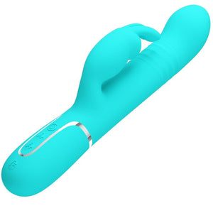 Pretty Love – Vibrateur coale rabbit perles vert aqua