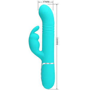 Pretty Love – Vibrateur coale rabbit perles vert aqua