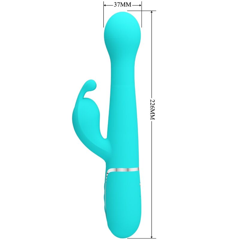 PRETTY LOVE - DEJON VIBRADOR KONIJN 3 IN 1 MULTIFUNCTIONELE GROENE AGUA