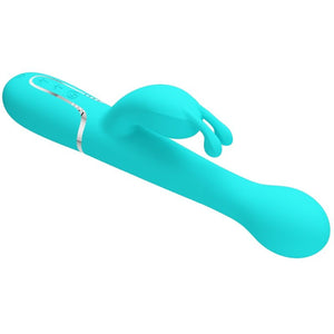 Pretty Love – Vibrateur dejon rabbit 3 en 1 multifonction vert aqua