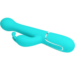 Pretty Love – Vibrateur dejon rabbit 3 en 1 multifonction vert aqua