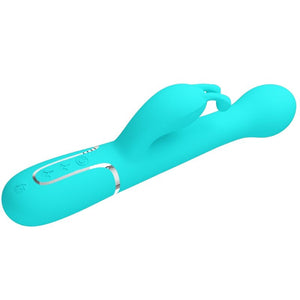 Pretty Love – Vibrateur dejon rabbit 3 en 1 multifonction vert aqua