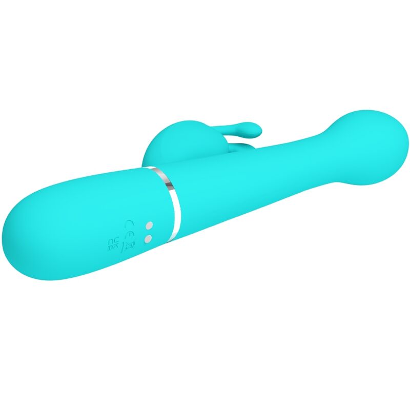 PRETTY LOVE - DEJON VIBRADOR KONIJN 3 IN 1 MULTIFUNCTIONELE GROENE AGUA