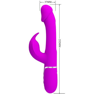 Pretty Love – Vibrateur dejon rabbit 3 en 1 multifonction fuchsia