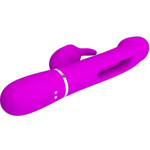Pretty Love – Vibrateur dejon rabbit 3 en 1 multifonction fuchsia
