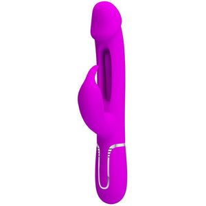 Pretty Love – Vibrateur dejon rabbit 3 en 1 multifonction fuchsia