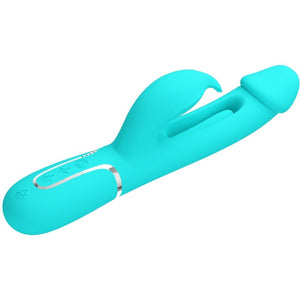 Pretty Love – Vibrateur dejon rabbit 3 en 1 multifonction vert aqua