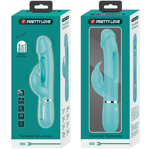 Pretty Love – Vibrateur dejon rabbit 3 en 1 multifonction vert aqua