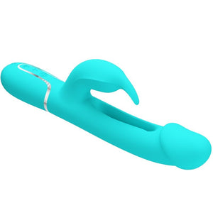 Pretty Love – Vibrateur dejon rabbit 3 en 1 multifonction vert aqua