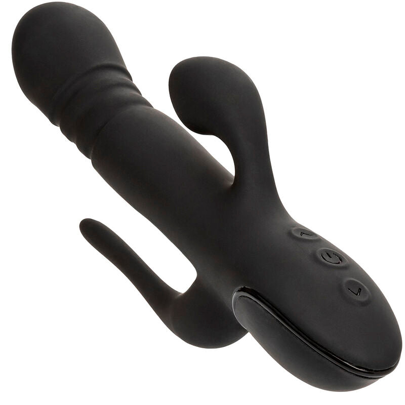 CALEXOTICS - DRIEVOUDIGE VIBRADOR EUPHORIA NEGRO