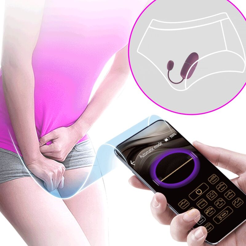 PRETTY LOVE - NYMPH HUEVO VIBRADOR CONTROLLED BY APP LILA