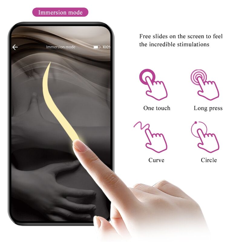 PRETTY LOVE - NYMPH HUEVO VIBRADOR CONTROLLED BY APP LILA