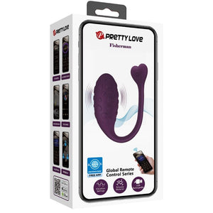 Pretty Love – Fisherman oeuf vibrant controle par application lilas