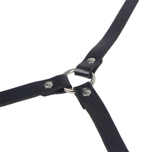 Subblime – Harnais de corps en cuir noir taille unique