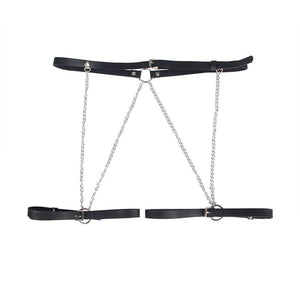 Subblime – Harnais ceinture cuir noir taille unique