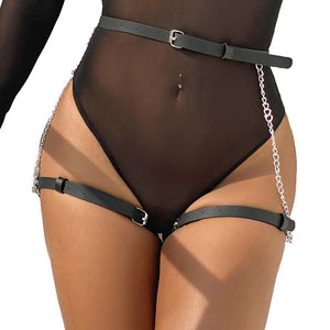 Subblime – Harnais ceinture cuir noir taille unique