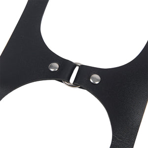 Subblime – Harnais complet avec boucles en cuir noir taille unique