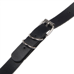 Subblime – Harnais complet avec boucles en cuir noir taille unique