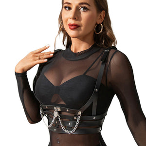 Subblime – Harnais corset avec chaîne détail taille unique
