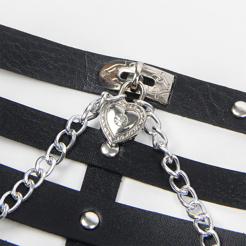 SUBBLIME - ARNÉS FORMA KORSET DETALLE CADENAS TALLA ÚNICA