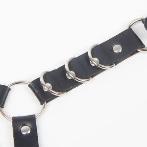 Subblime – Harnais ceinture et jarretières avec anneaux et chaîne détail taille unique