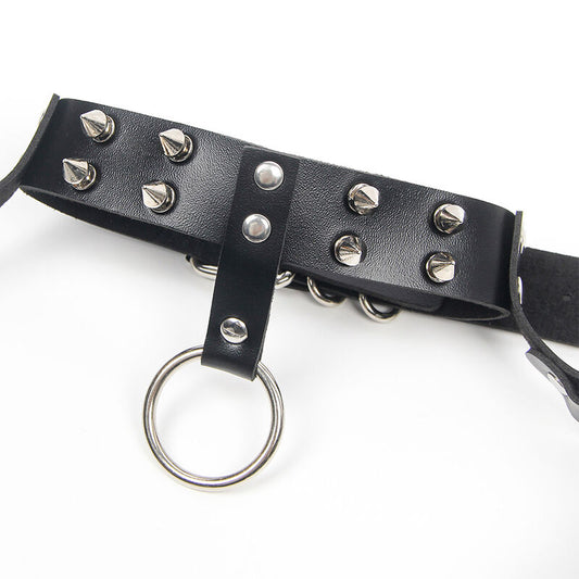 SUBBLIME - ARNÉS SUJETADOR Y COLLAR WITH CADENAS TALLA ÚNICA
