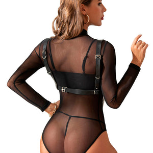 Subblime – Soutien-gorge harnais avec chaîne détail taille unique
