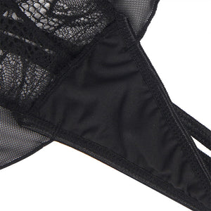 Subblime – Teddy halter neck dos nu dentelle noir