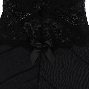Subblime – Tissu tulle babydoll avec dentelle et détail fleur noir