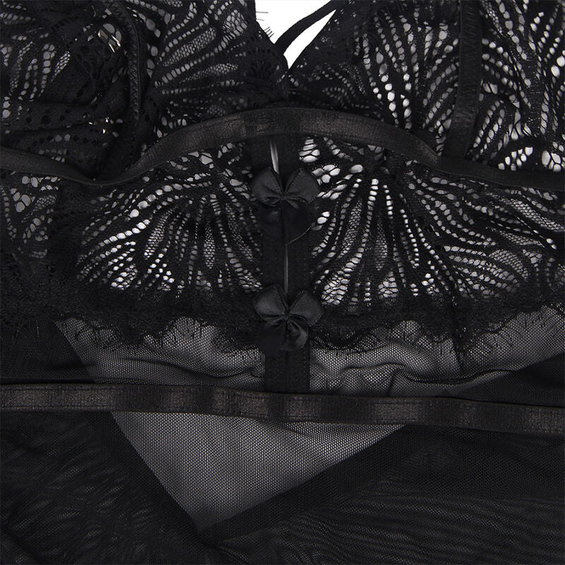 SUBBLIME - BABYDOLL WITH ADJUSTABLE TYPES OF ENCAJE NEGRO S/M