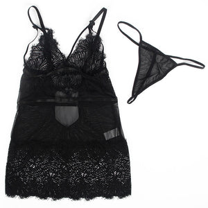 Subblime – Babydoll bretelles en dentelle réglables noir