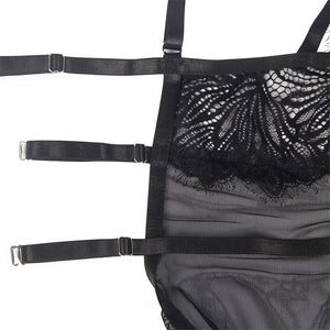 Subblime – Babydoll bretelles en dentelle réglables noir