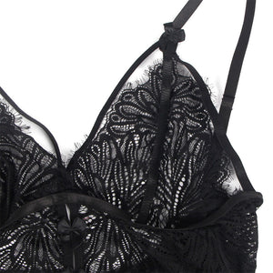 Subblime – Babydoll bretelles en dentelle réglables noir