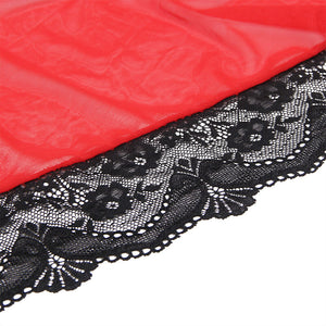 Subblime – Robe en tissu transparent détail dentelle rouge