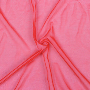 Subblime – Robe en tissu transparent détail dentelle rouge