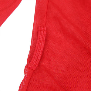 Subblime – Robe en tissu transparent détail dentelle rouge