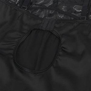 Subblime – Babydoll avec poitrine imprimé fleuri noir