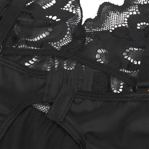 Subblime – Babydoll avec poitrine imprimé fleuri noir
