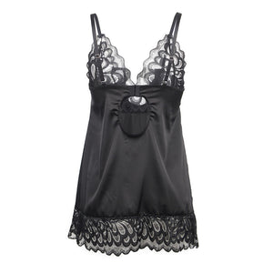 Subblime – Babydoll avec poitrine imprimé fleuri noir