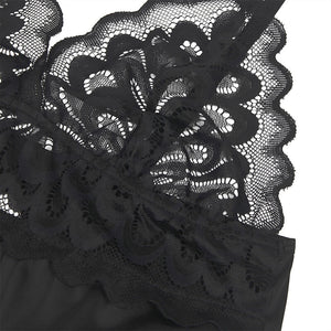Subblime – Babydoll avec poitrine imprimé fleuri noir