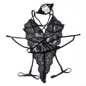 Subblime – Costume de police corps en dentelle noir
