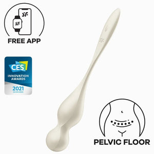 Satisfyer – Balles vibrantes de kegel love birds blanches