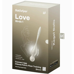 Satisfyer – Balles vibrantes de kegel love birds blanches